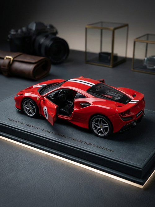 Süper Sport Araba Çek-Bırak Mekanizmalı Açılabilir Kapılı 12 cm Oyuncak Araba KIRMIZI