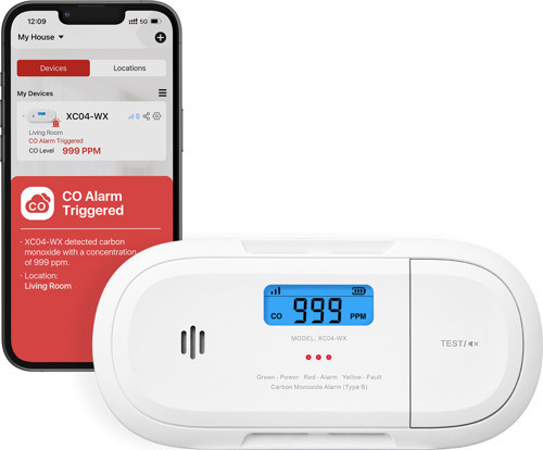 Xc04-Wx Akıllı Wifi Karbonmonoksit Dedektörü, Wlan Wi-Fi Co Dedektörü