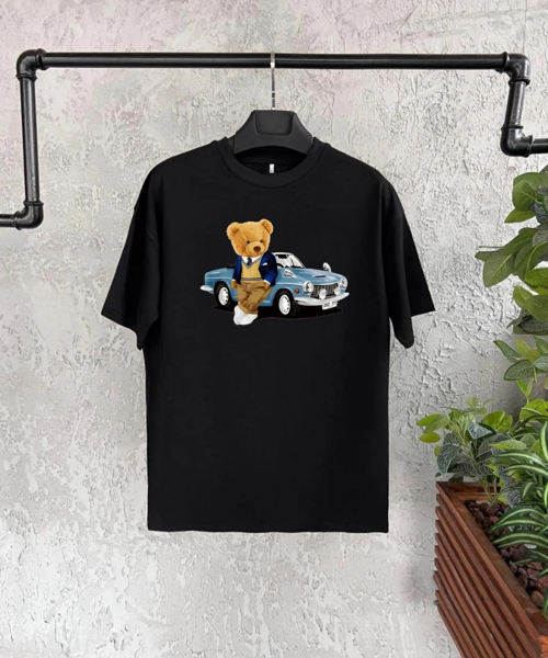 Baskılı T-Shirt - Siyah