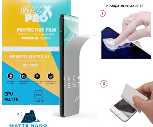 iPhone 15 PLUS NANO Ekran Koruyucu Esnek ULTRA İnce - MAXXPRO - MAT