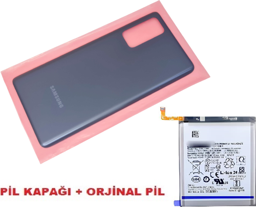 Samsung Galaxy S20 FE Arka Pil Batarya Kapağı + PİL (CAM) SİYAH