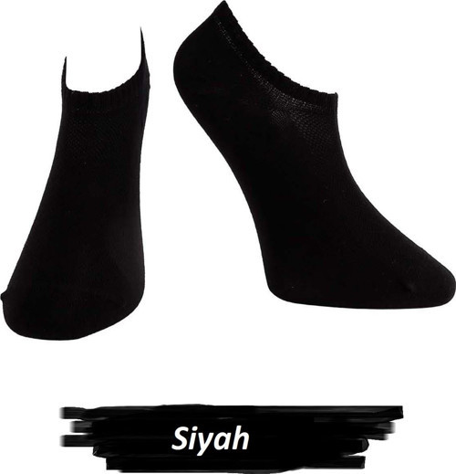 Erkek Pamuklu Likralı Sneaker Çorap 7701 - 6 Adet