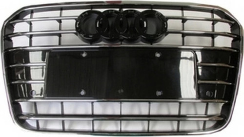 2012-2014 Audi A6 Ön Panjur Nikelajlı (İç Petekleri Siyah) (Adet) (Oem No:4G0853651)
