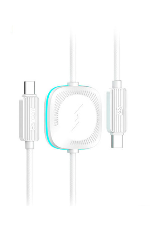 60W Type-C To Type-C Ve 2.5W Kablosuz Saat Şarj Çıkışlı 2İn1 Pd Hızlı Şarj Kablosu Apple Watch Şarj Aleti