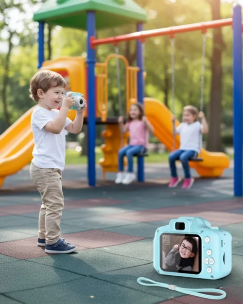 ieg™ Mavi HD Mini Kamera Video Fotoğraf Çekimli Şarj Edilebilir Bataryalı Hafıza Kart Destekl
