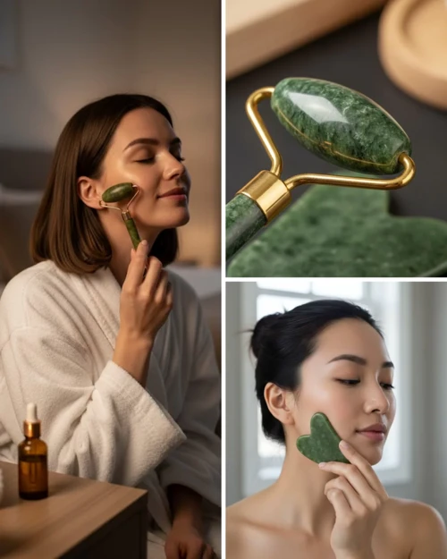 ieg™ Yüz Masaj Aleti Roller ve Gua Sha 2li Set