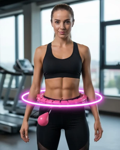 ieg™ Evde Spor İçin Akıllı Hula Hoop Çemberi Bel İnceltici Mor