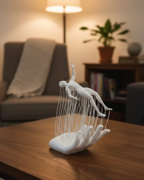 ieg™ 3D El İnsan Figürü Beyaz Modern Sanatsal Dekoratif Biblo