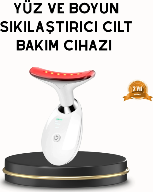 Boyun ve Gıdı Toparlayıcı EMS Cilt Sıkılaştırıcı 7000 Titreşim Isı Terapisi