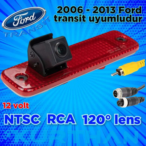 2006-2013 ARASI FORD TRANSİT FREN LAMBASI ARKA GÖRÜŞ KAMERASI 12 VOLT
