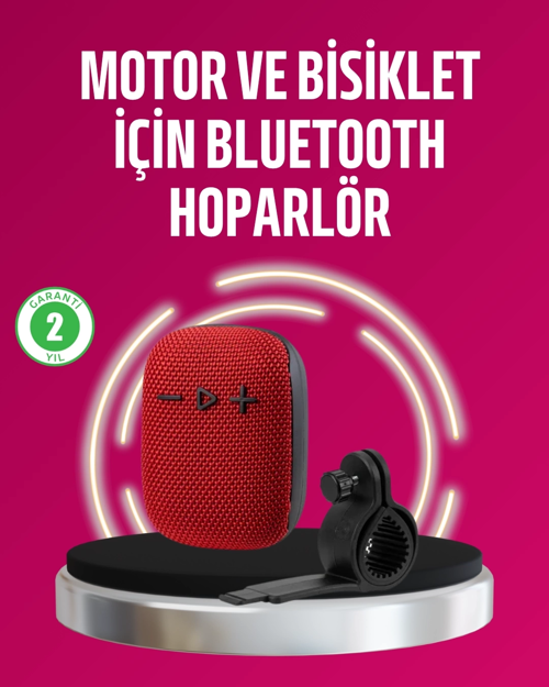 Taşınabilir Bluetooth Hoparlör Suya Dayanıklı Kumaş Kaplama
