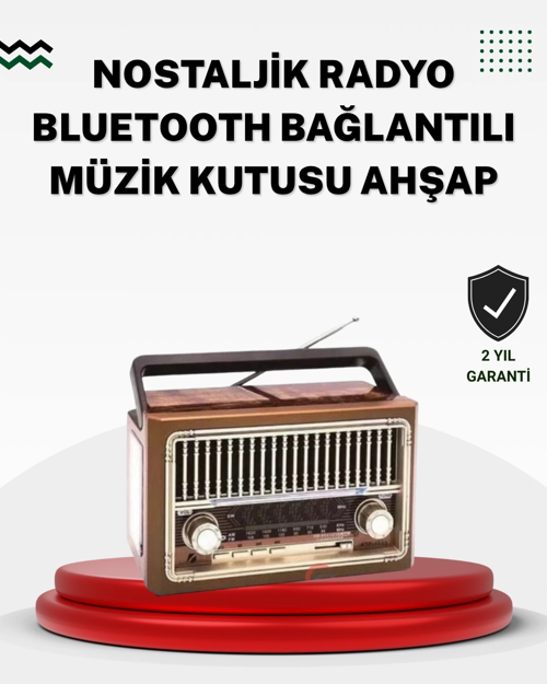 Ahşap Görünümlü Masaüstü Bluetooth Cihaz