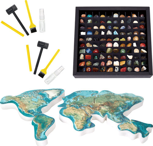 Dünyanın Kayaları ve Mineralleri Araştırma Seti 3D Puzzle G0801