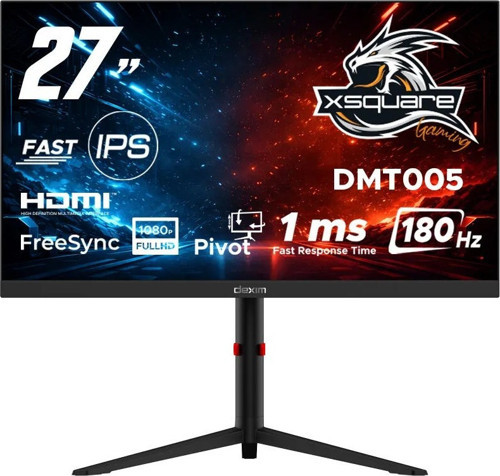 27'' 180Hz 1Ms (HDMI+DP) FreeSync Adaptive Sync Full HD Fast IPS Pivot Gaming Monitör - DMT005