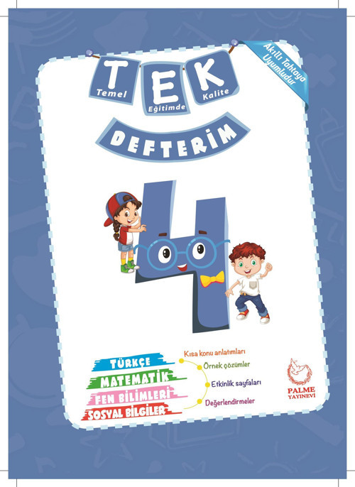 Palme Yayınevi Hazırlık 4. Sınıf Tek Defterim