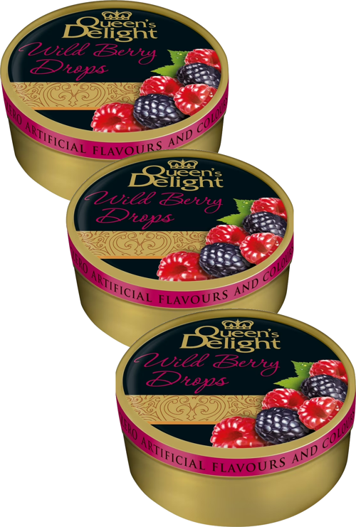 Queens Delight Wild Berry (Orman Meyveli) Şeker 150 gr x 3 Adet
