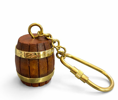 Pirinç Fıçı Anahtarlık