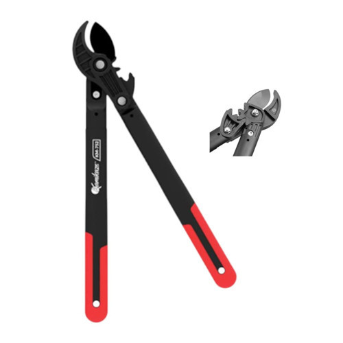 KM-752 İki Ellik Dal Budama Makası – 45 cm, 30 mm Kesim Kapasitesi, Dişli Güç Aktarma Sistemli, Yünlü (Anvil) T