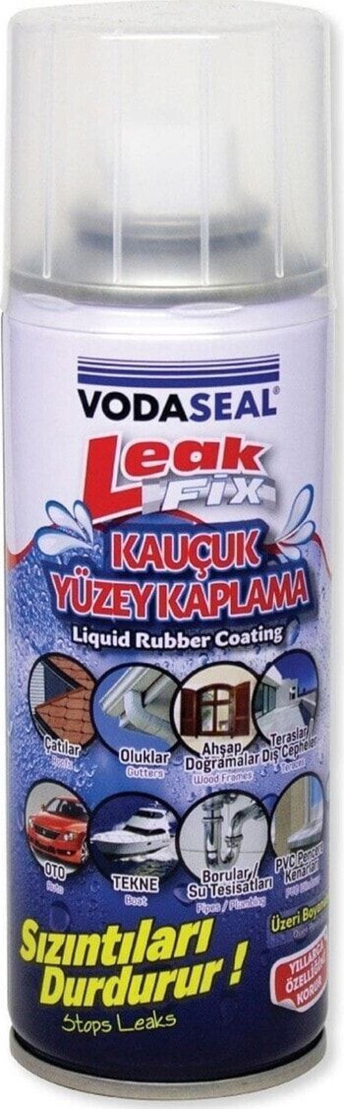 Leak Fix Su Geçirmez Sızdırmaz Sızıntı Önleyici Kauçuk Kaplama Izolasyon Beyaz Sprey 200 ML