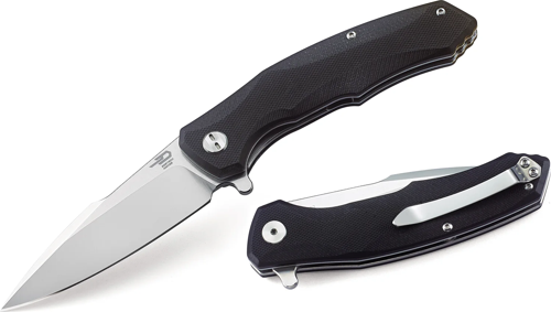 BESTECH WARWOLF BG04A Siyah G10 Sap D2 Çelik Çakı