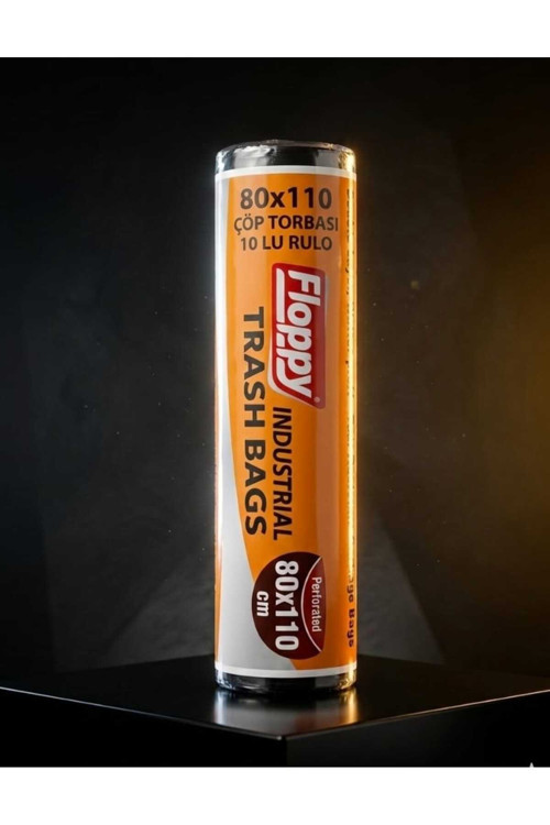Jumbo Boy Endüstriyel Çöp Torbası 80X110 Cm 10 Lu Rulo X 1 Paket