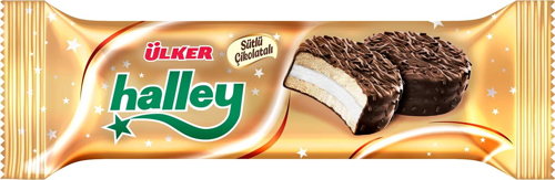 HALLEY Mini Granüllü Sütlü Çikolatalı Bisküvi - 88 gram - 24 Adet