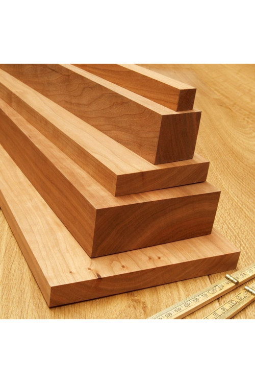(2x4 cm x 10 cm 25 Adet) Kiraz Kereste Çıta Taslak Tahta ve Ahşap Blok