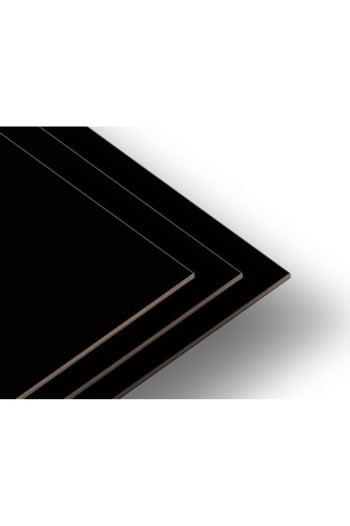 20x80 cm (Kalınlık 3 MM) (6 Adet) SİYAH MDF Laminat Plaka Panel Tabaka