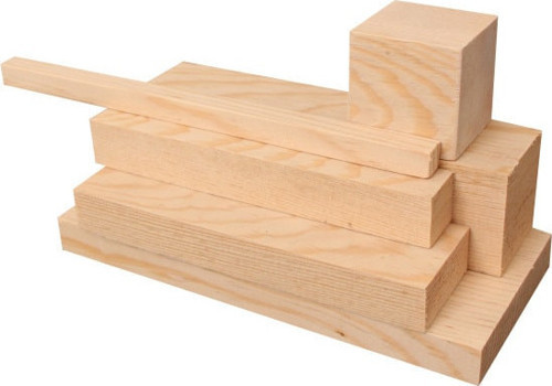 (1X5 CM X 190 CM 6 ADET) Çam Çıta Taslak Tahta Blok Ve Kereste