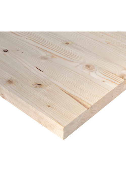 20x20 cm (Kalınlık 18 MM) (6 Adet) Ladin Masif Panel Plaka Tabaka