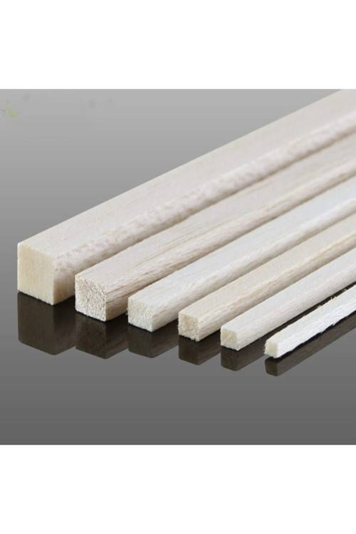 (3X6 CM X 190 CM 1 ADET) Kavak Ahşap Çıta Taslak Tahta Blok Ve Kereste
