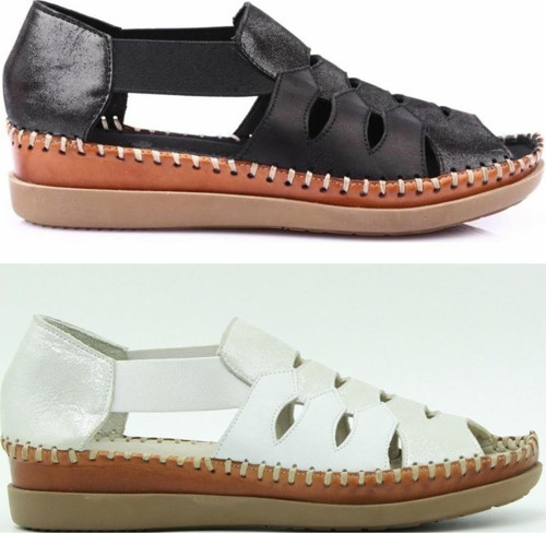 19793508 HAKİKİ DERİ CONFORT CASUAL BAYAN SANDALETİ