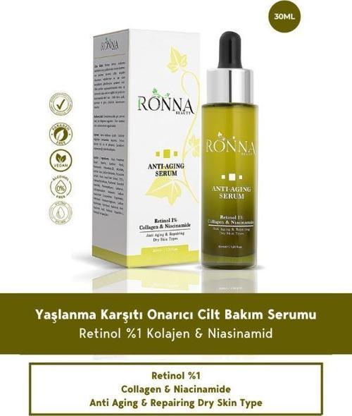 Yaşlanma Karşıtı Ve Aydınlatıcı Anti-Aging Serum 30 ml Retinol 1% Collagen Niacinamide