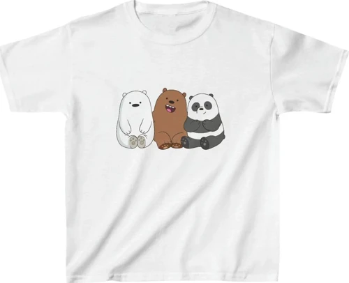 Çocuk Unisex Baskılı T-Shirt - Beyaz