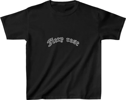 Çocuk Unisex Baskılı T-Shirt - Siyah