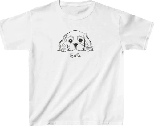 Unisex Çocuk Baskılı T-Shirt - Beyaz