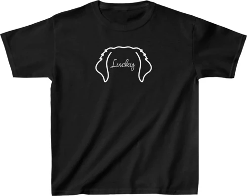 Unisex Çocuk Baskılı T-Shirt - Siyah