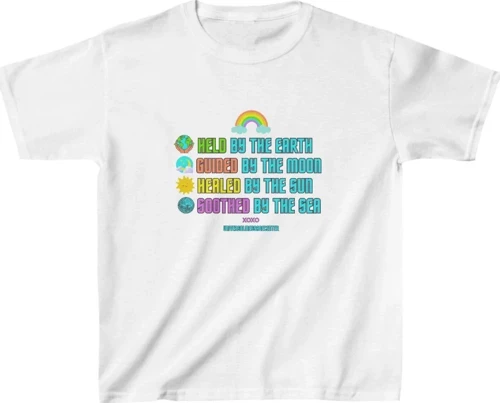 Unisex Çocuk Baskılı T-Shirt - Beyaz