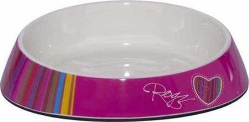 Catz Bowlz Fishcake Desenli Plastik Kedi Mama ve Su Kabı Pembe 200 Ml