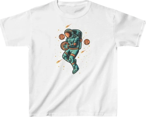 Unisex Çocuk Baskılı T-Shirt - Beyaz