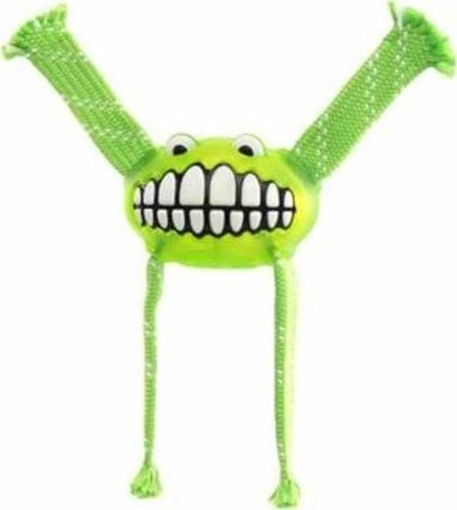 Toyz Grinz Flossy Gülen Surat Diş Bakım Köpek Oyuncağı Yeşil Small 16.5 Cm