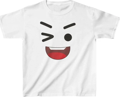 Unisex Çocuk Baskılı T-Shirt - Beyaz