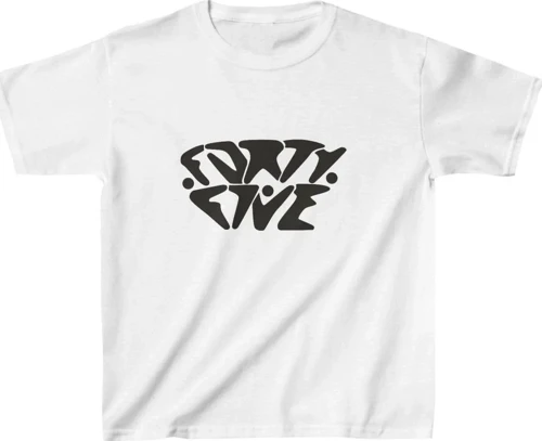 Unisex Çocuk Baskılı T-Shirt - Beyaz