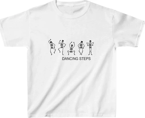 Unisex Çocuk Baskılı T-Shirt - Beyaz