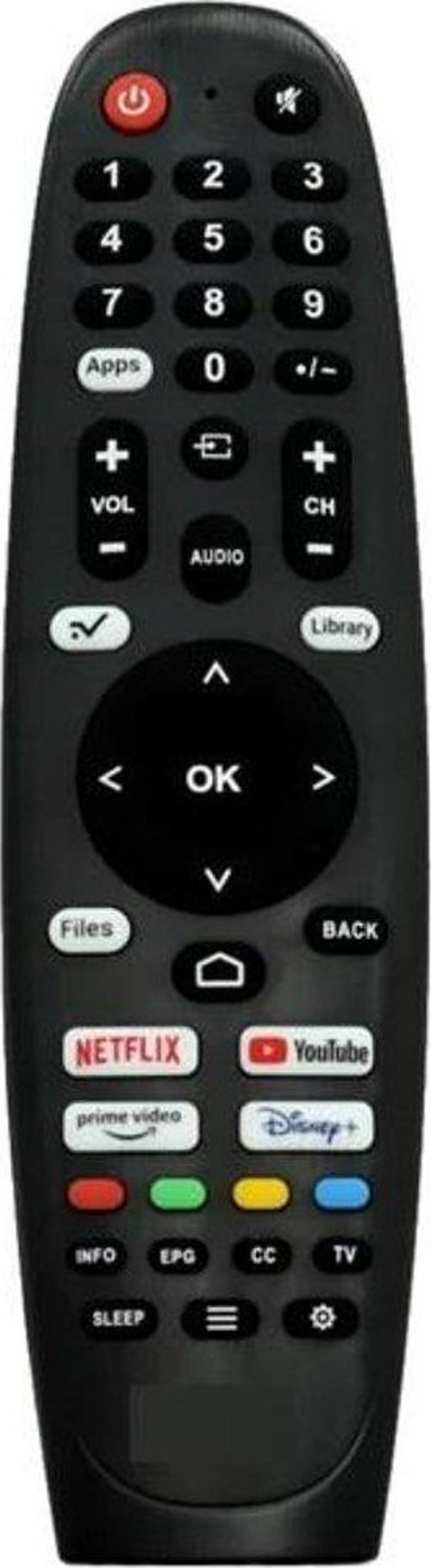Onvo ile uyumlu Model 43VQ80F2FA Smart Led Tv Kumanda-Mikrofonsuz