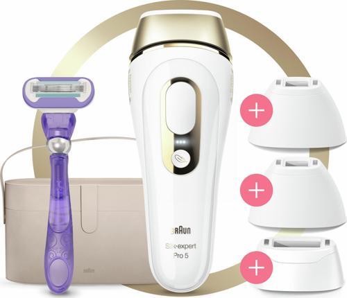 Silk·Expert Pro5 PL5347 Yeni Nesil IPL 400.000 Atımlı IPL 3 Başlıklı Tüy Alma Cihazı