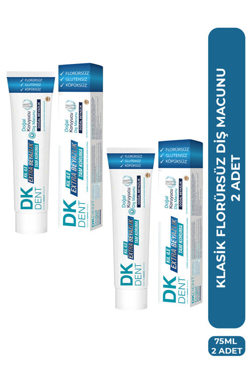Dkdent Klasik Diş Macunu 75Ml Ekonomik Set 2 Adet