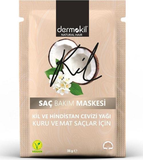 Kuru Ve Mat Saçlar Için Kil Ve Hindistan Cevizi Yağı Saç Maskesi 35 Ml