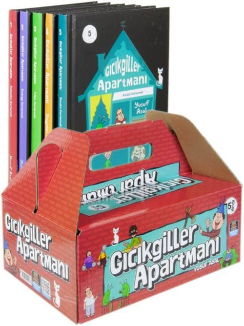 Gıcıkgiller Apartmanı Serisi Seti - 5 Kitap Takım- Kutulu