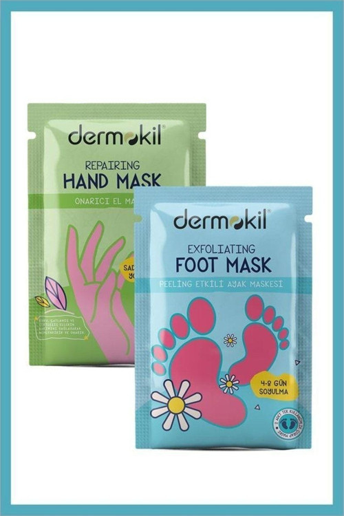 Peeling Etkili ( Soyulabilir ) Ayak Maskesi 30 Ml + Onarıcı El Maskesi 30 Ml 2 ' Li Set